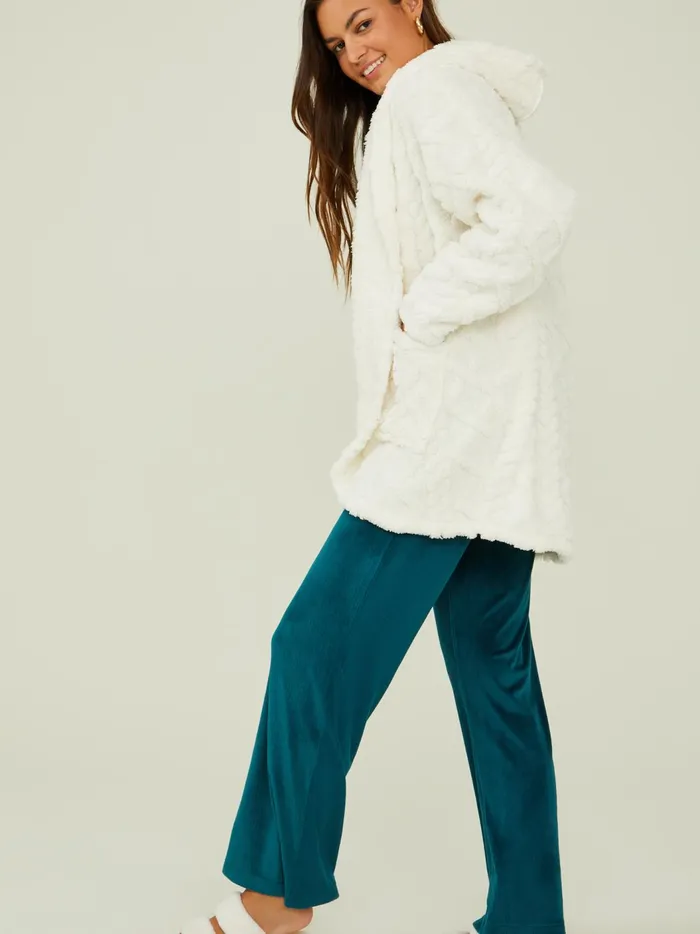 Alena Cable Fur Cardigan Bone Women Altar039d State Sleep Lounge
