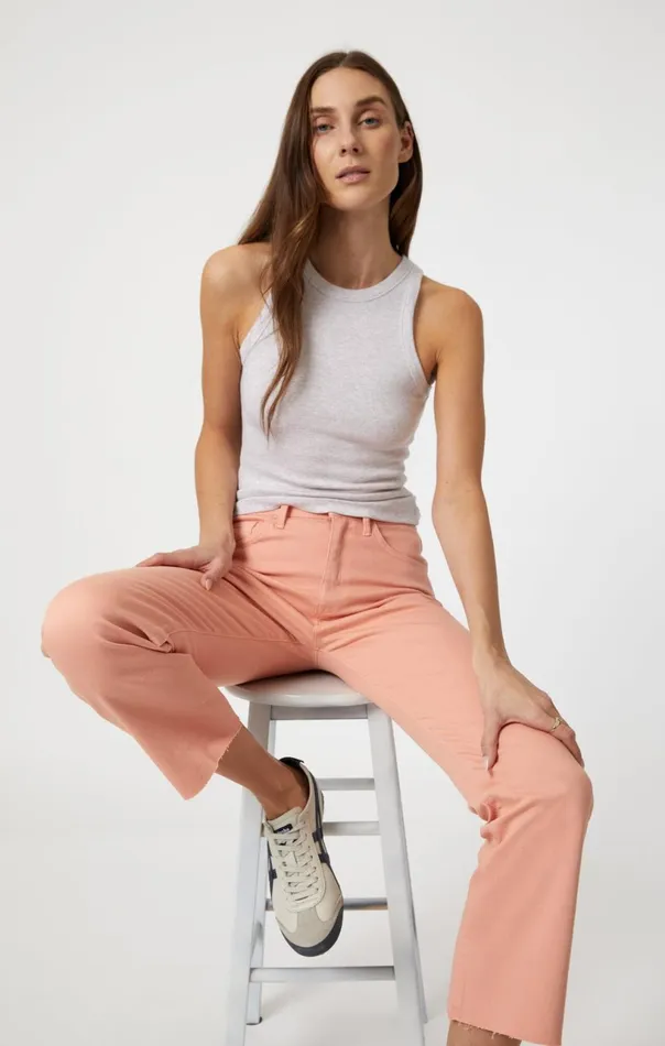 Anika Crop Flare In Peach Fuzz Flex Blue Women Mavi Jeans Denim Anika Crop Flare In Peach Fuzz Flex Blue Women Mavi Jeans Denim