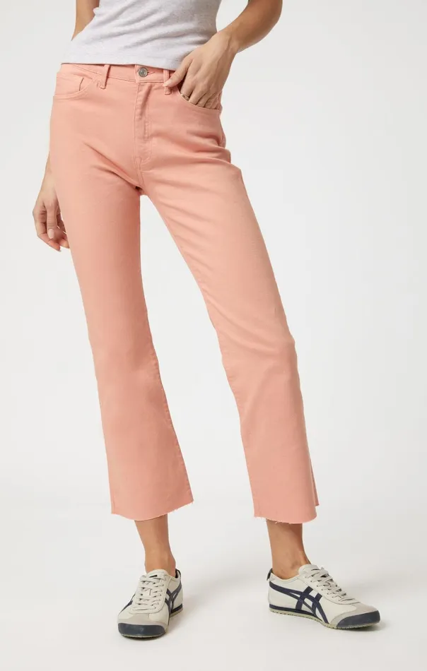 Anika Crop Flare In Peach Fuzz Flex Blue Women Mavi Jeans Denim Anika Crop Flare In Peach Fuzz Flex Blue Women Mavi Jeans Denim