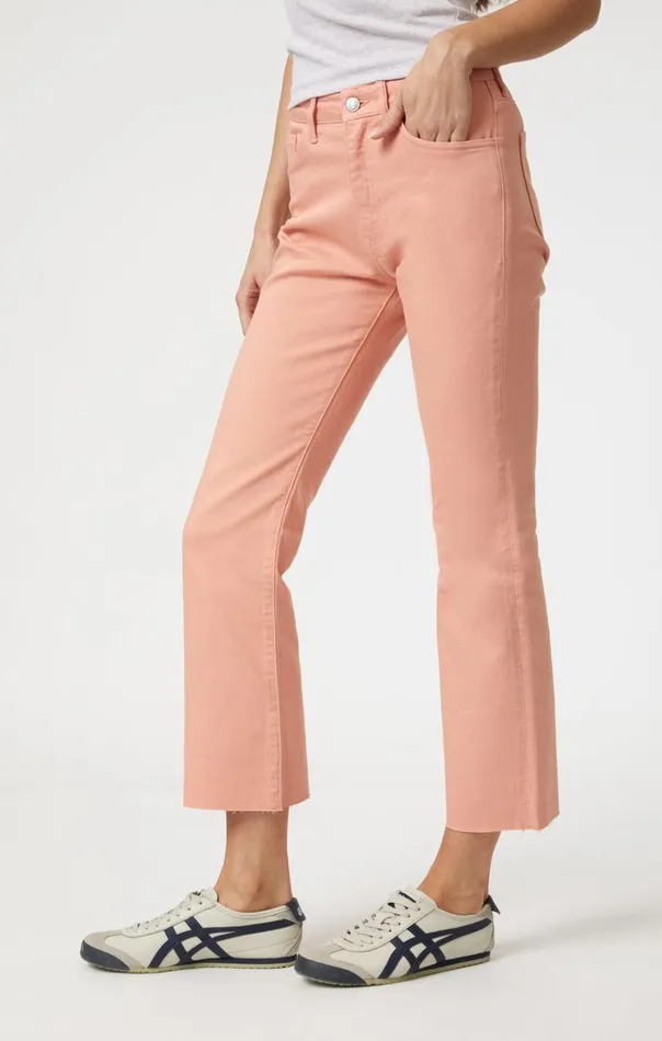 Anika Crop Flare In Peach Fuzz Flex Blue Women Mavi Jeans Denim Anika Crop Flare In Peach Fuzz Flex Blue Women Mavi Jeans Denim