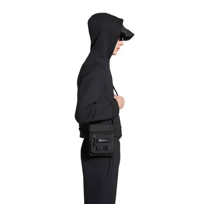 Army Small Pouch With Strap In Black Men Balenciaga Bags and Totes