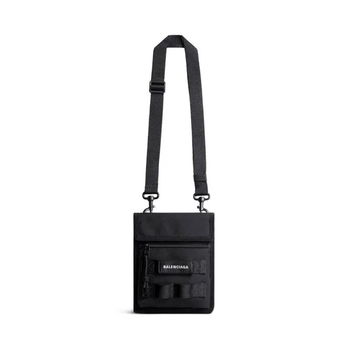 Army Small Pouch With Strap In Black Men Balenciaga Bags and Totes