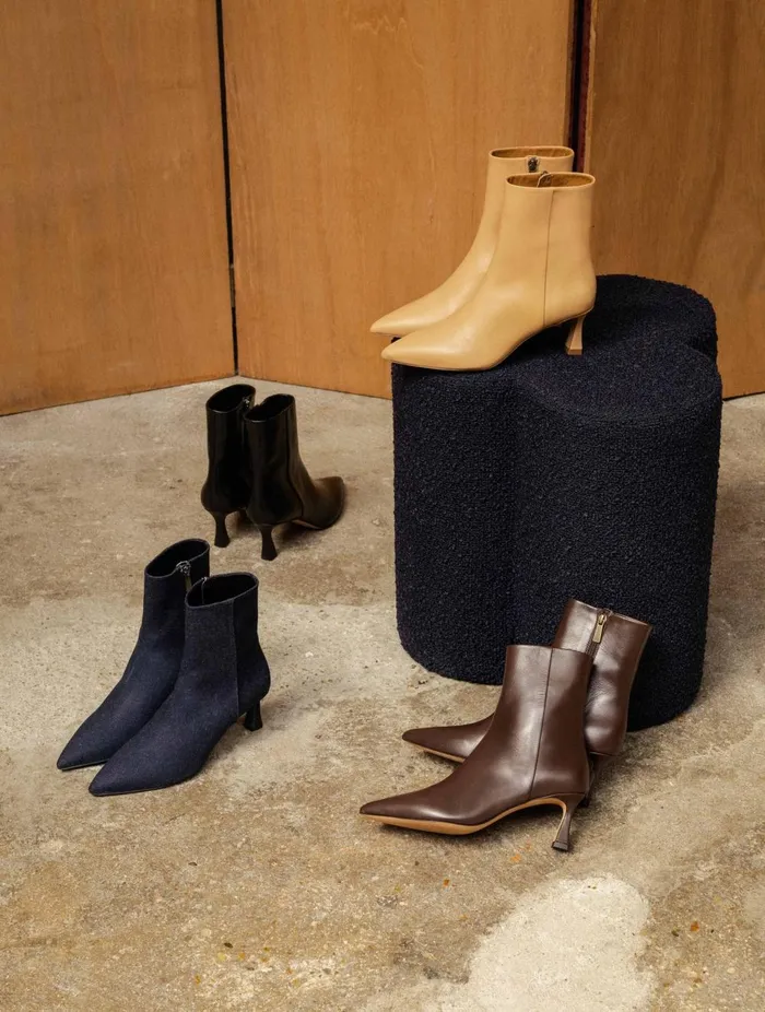 Audrey Passion Black Women Bobbies Ankle Boots