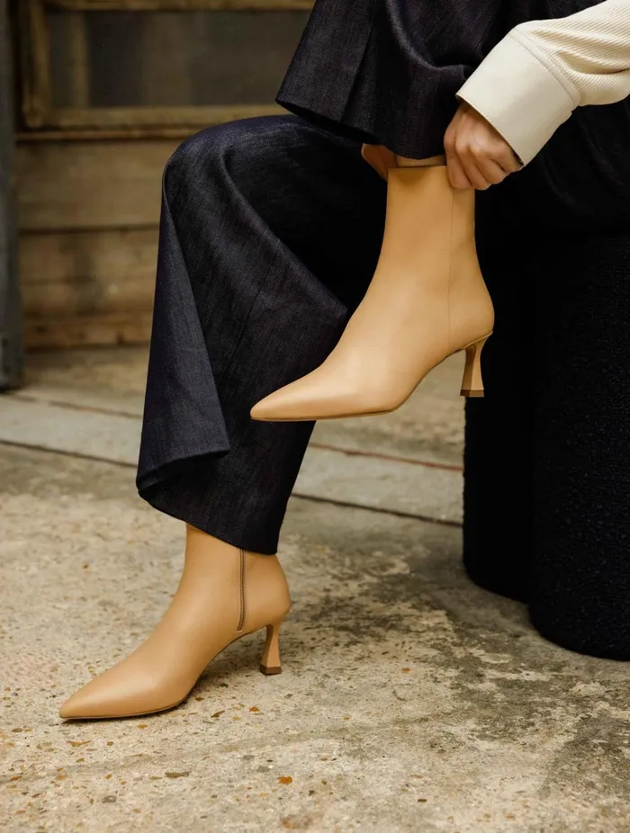 Audrey Toffee Women Bobbies Ankle Boots