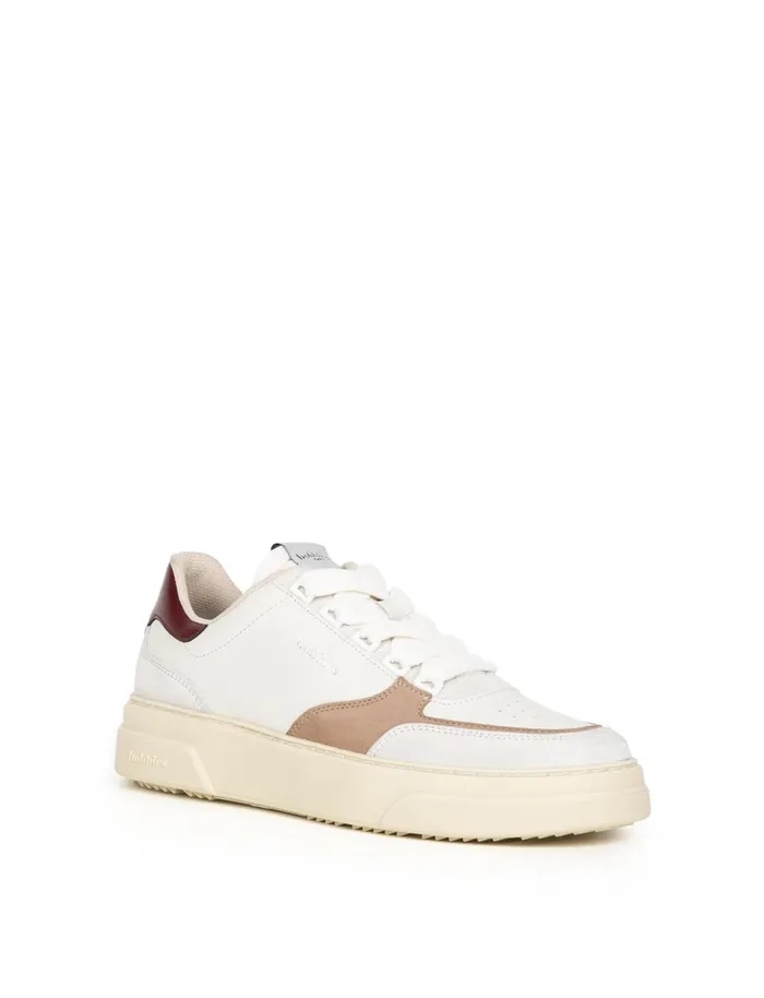 Avalon Off White and Morello Women Bobbies Sneakers