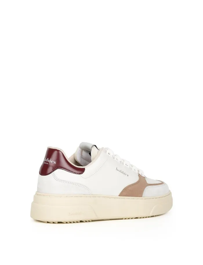 Avalon Off White and Morello Women Bobbies Sneakers