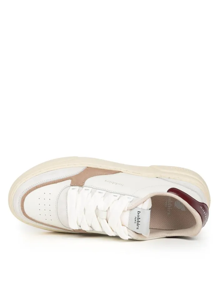 Avalon Off White and Morello Women Bobbies Sneakers