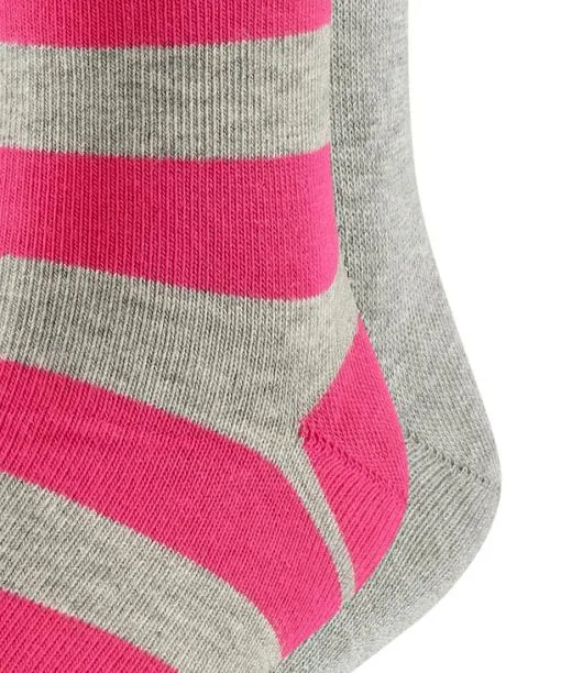 Babies and Kids Happy Stripe 2Pack Kids Socks Light Grey FALKE Socks