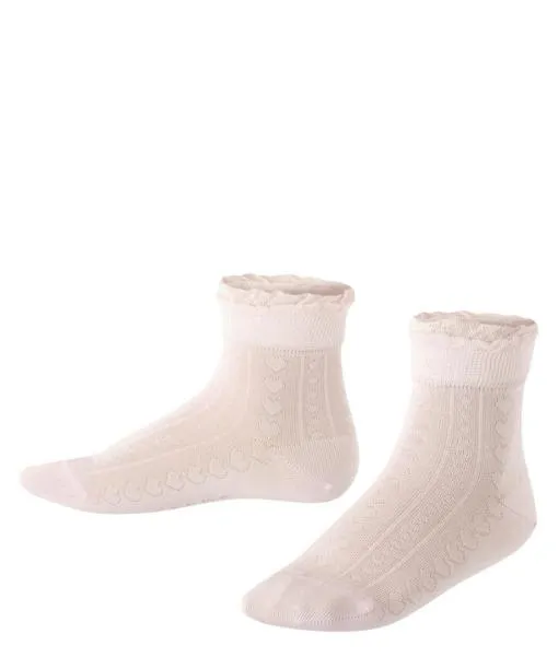 Babies and Kids Romantic Net Kids Socks Powder Rose FALKE Socks