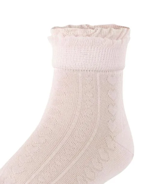 Babies and Kids Romantic Net Kids Socks Powder Rose FALKE Socks