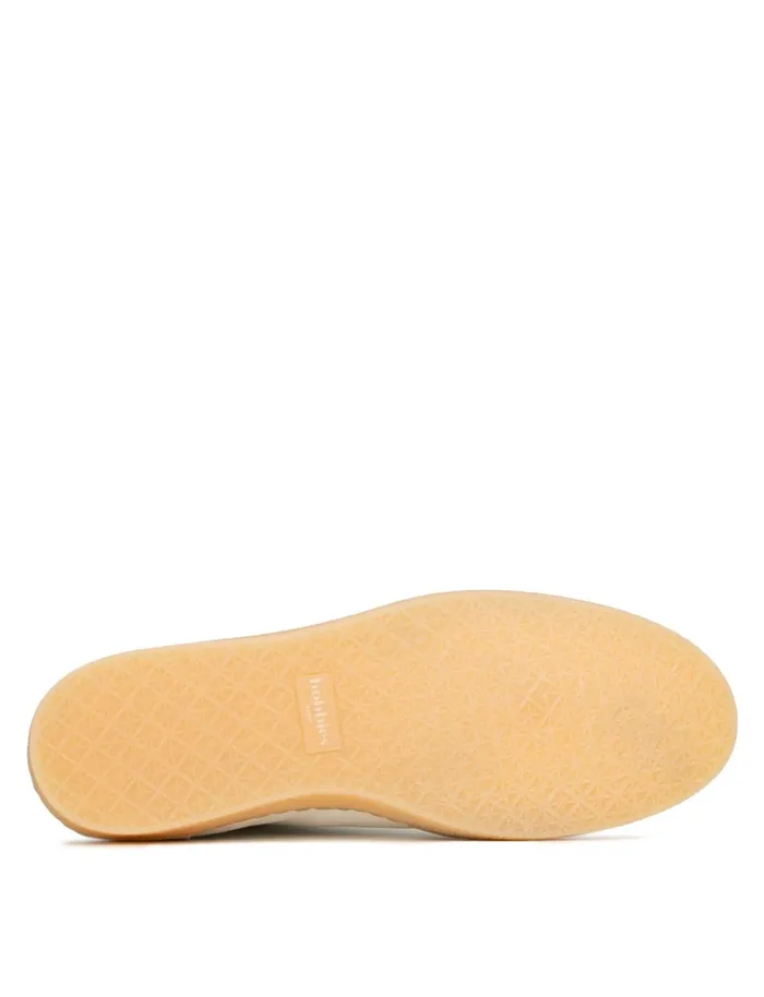 Bahia Off White and Imperial Green Women Bobbies Sneakers