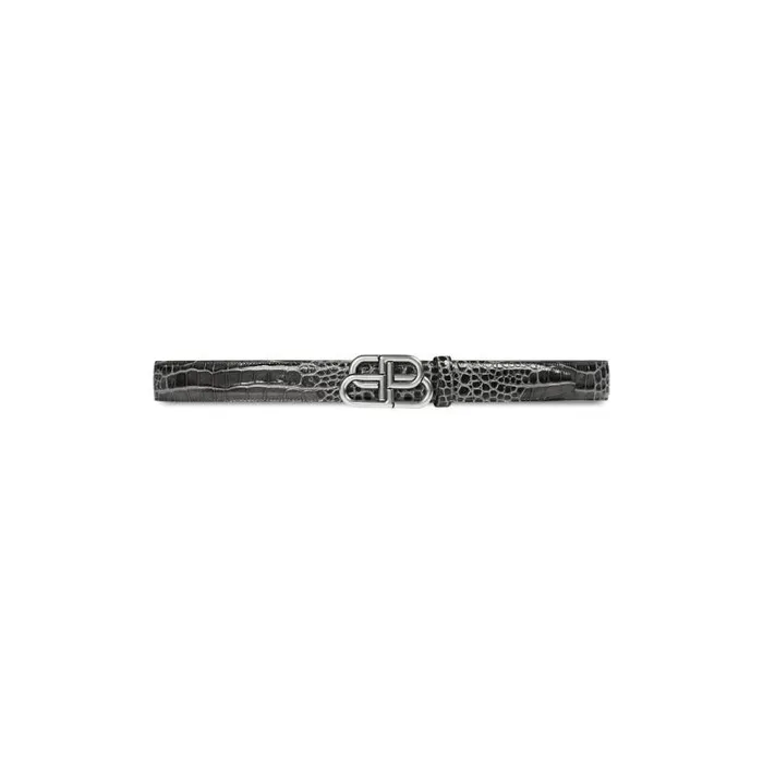 Bb Large Belt In Dark Grey Men Balenciaga Belts