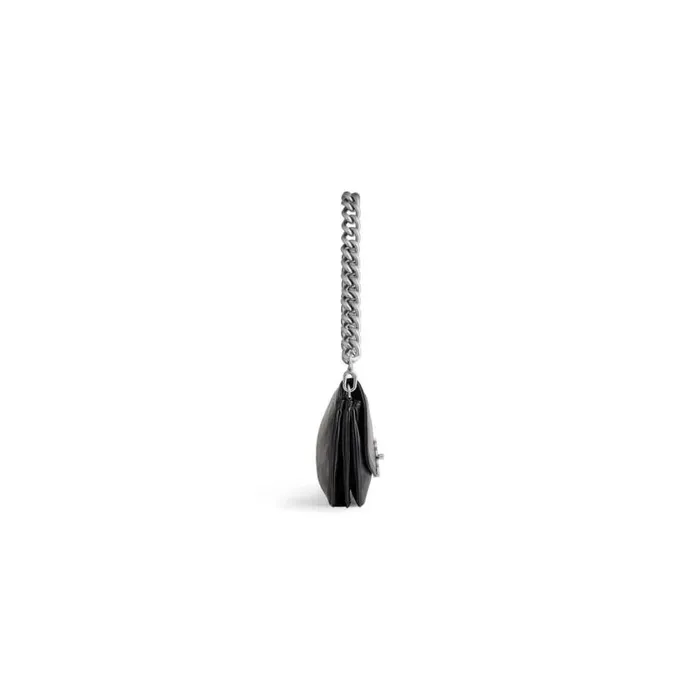 Bb Soft Small Flap Bag In Black WomenMen Balenciaga Shoulder Bags
