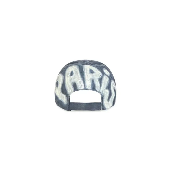 Bb Sprayed Cap In Grey WomenMen Balenciaga Scarves and Caps