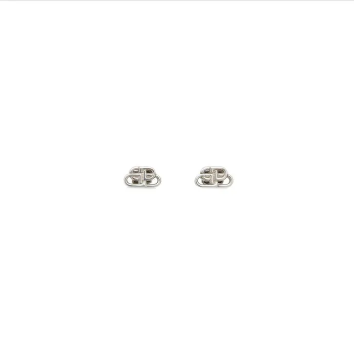 Bb Xs Stud Earrings In Silver Women Balenciaga Jewelry
