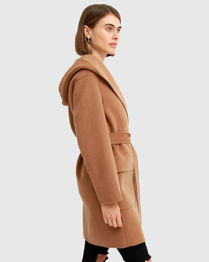 Belle and Bloom Coats Women Sweet Escape Robe Coat 8211 Camel