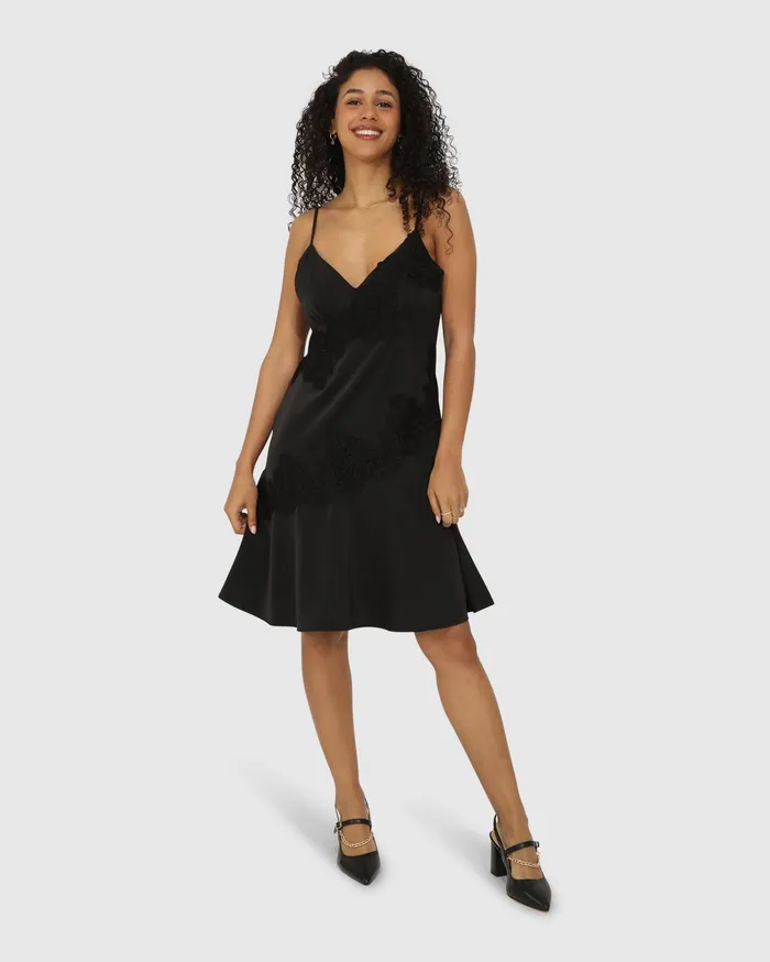Belle and Bloom Dresses Women Real Love Slip Dress 8211 Black