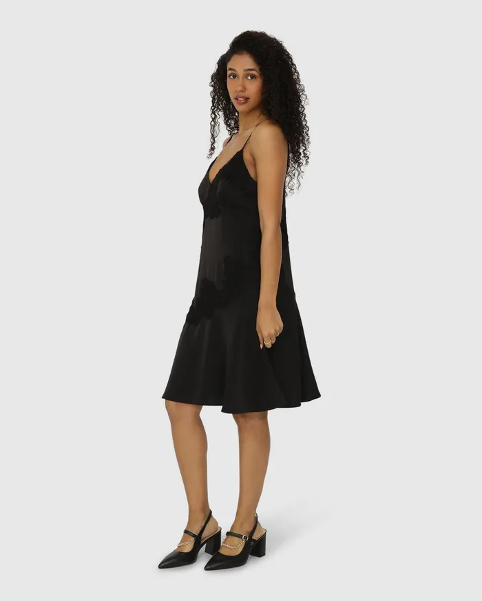 Belle and Bloom Dresses Women Real Love Slip Dress 8211 Black