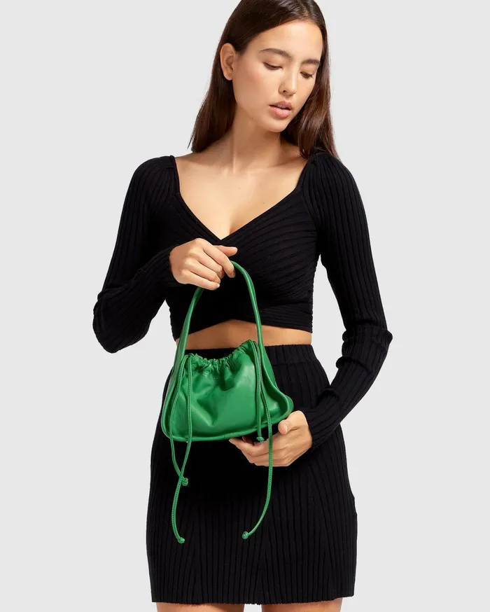 Belle and Bloom Knitwear Women Forget Me Not Knit Crop 8211 Black