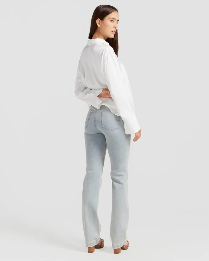 Belle and Bloom Pants and Skirts Women Impossible Highs Bootleg Jean 8211 Stonewash