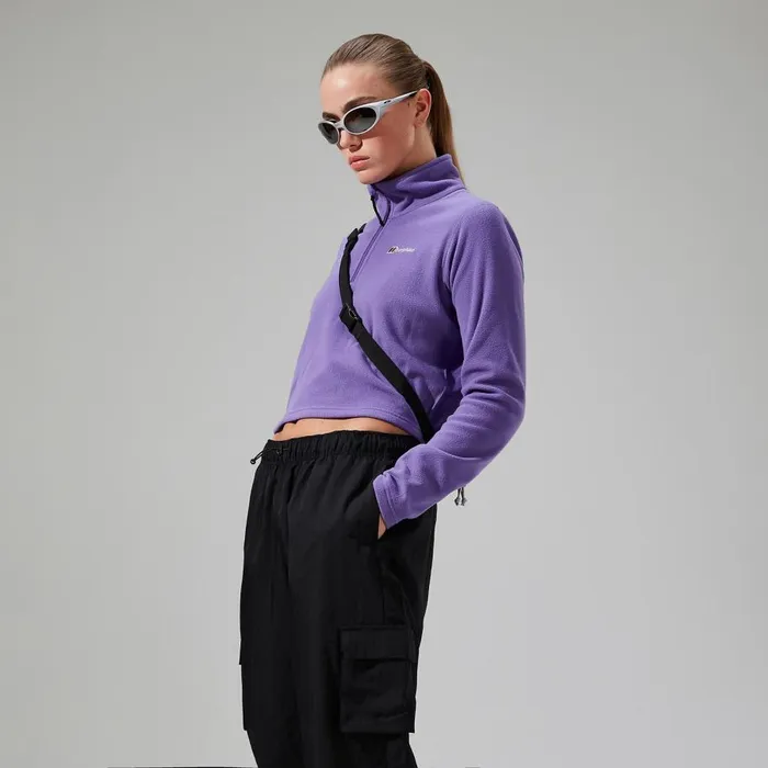 Berghaus Fleece URB Prism Cropped Half Zip Fleece 8211 Purple 8211 Women Berghaus Fleece URB Prism Cropped Half Zip Fleece 8211 Purple 8211 Women
