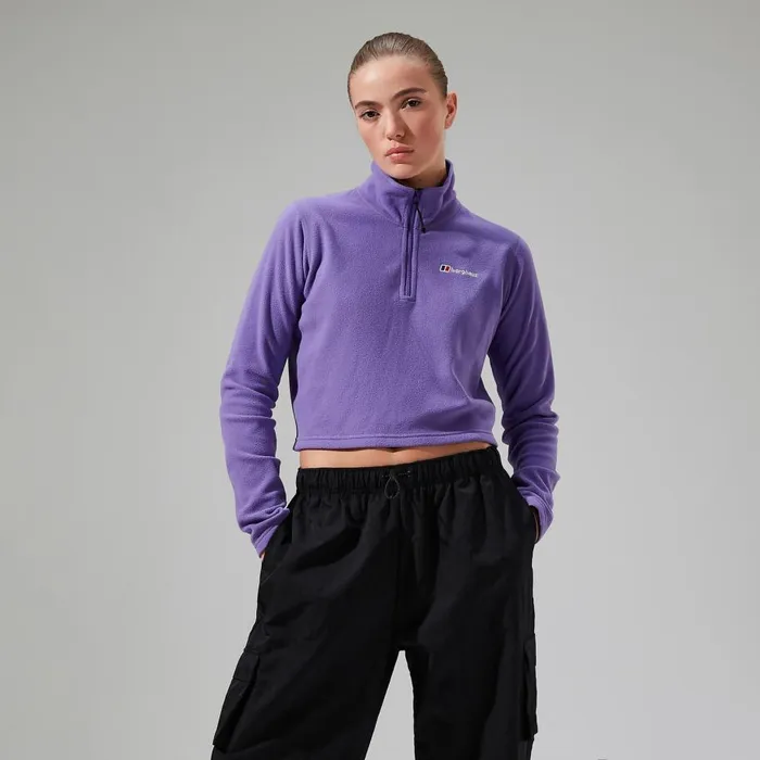 Berghaus Fleece URB Prism Cropped Half Zip Fleece 8211 Purple 8211 Women Berghaus Fleece URB Prism Cropped Half Zip Fleece 8211 Purple 8211 Women
