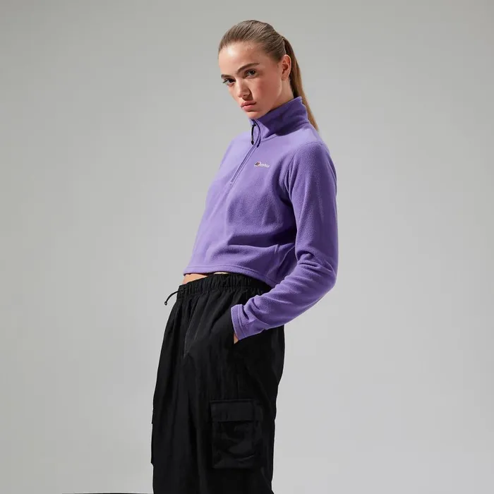 Berghaus Fleece URB Prism Cropped Half Zip Fleece 8211 Purple 8211 Women Berghaus Fleece URB Prism Cropped Half Zip Fleece 8211 Purple 8211 Women