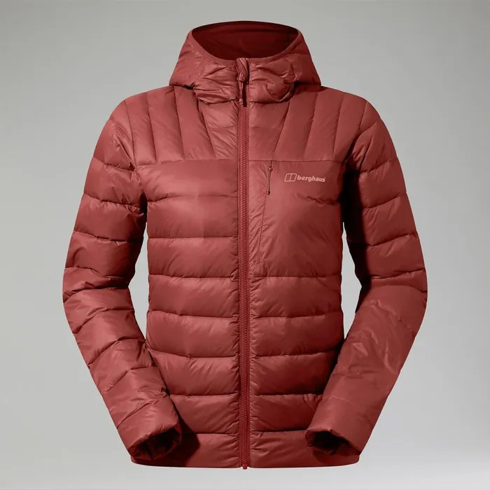 Berghaus Insulated Silksworth Hooded Down Insulated Jacket 8211 Red 8211 Women