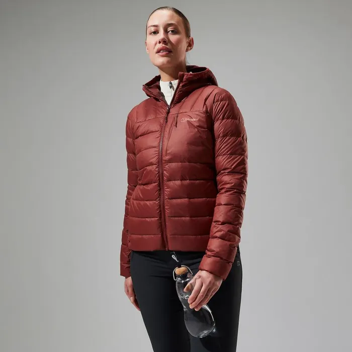 Berghaus Insulated Silksworth Hooded Down Insulated Jacket 8211 Red 8211 Women