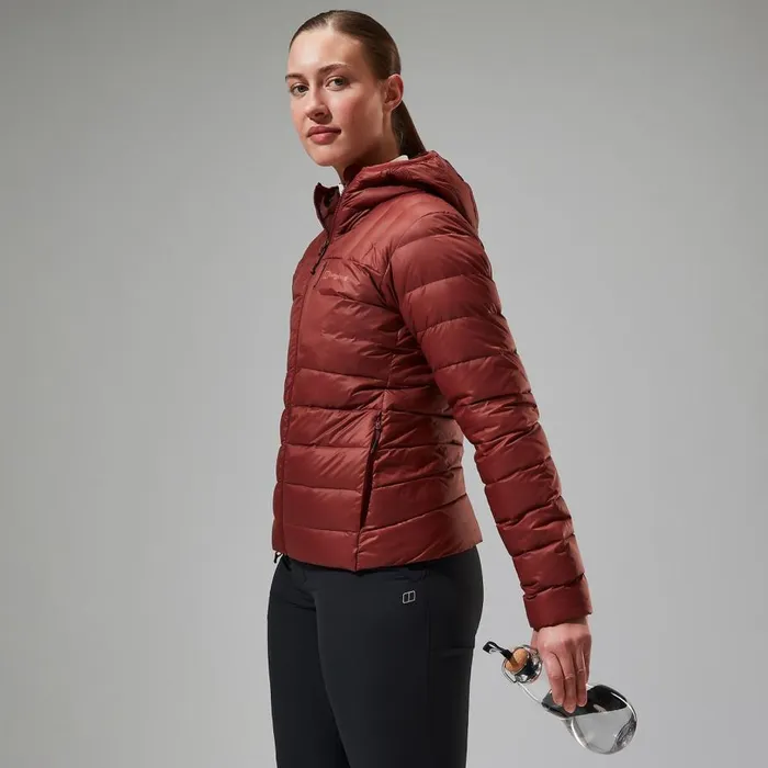Berghaus Insulated Silksworth Hooded Down Insulated Jacket 8211 Red 8211 Women