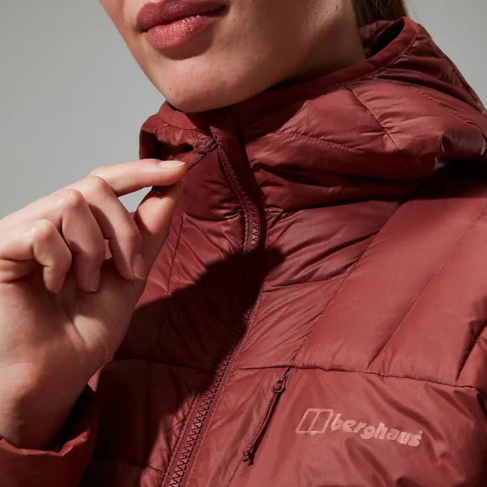 Berghaus Insulated Silksworth Hooded Down Insulated Jacket 8211 Red 8211 Women