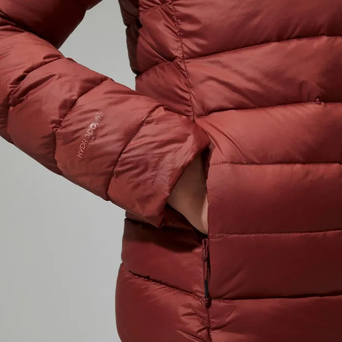 Berghaus Insulated Silksworth Hooded Down Insulated Jacket 8211 Red 8211 Women