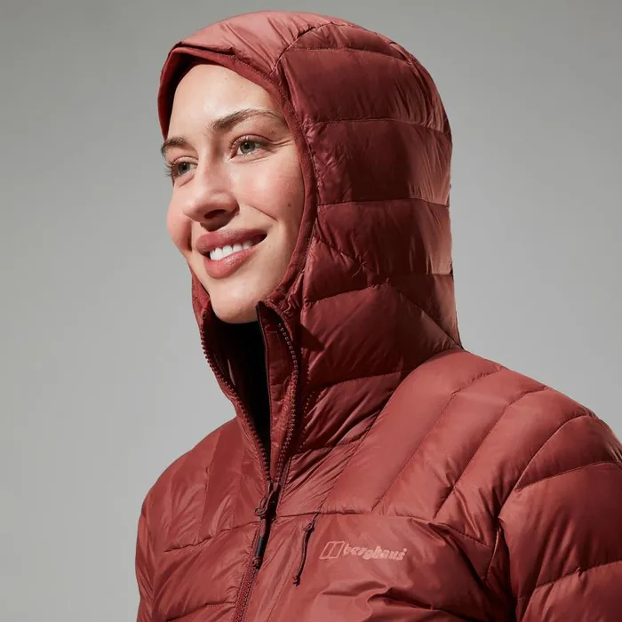 Berghaus Insulated Silksworth Hooded Down Insulated Jacket 8211 Red 8211 Women