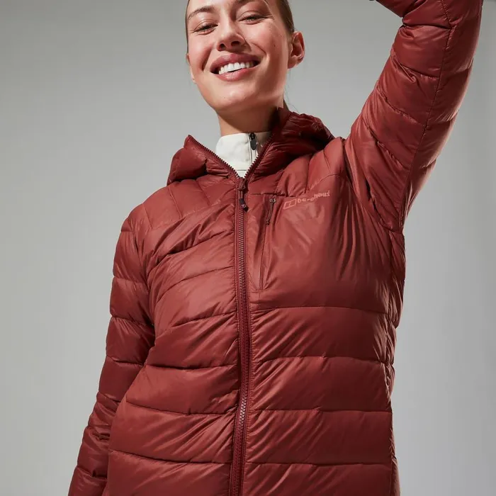Berghaus Insulated Silksworth Hooded Down Insulated Jacket 8211 Red 8211 Women