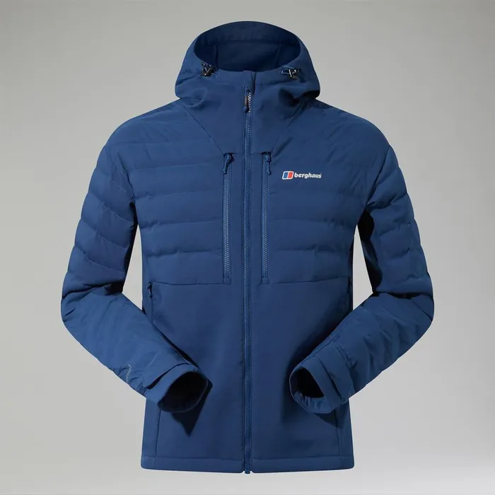 Berghaus Insulated Theran Hybrid Hooded Insulated Jacket 8211 Dark Blue 8211 Men