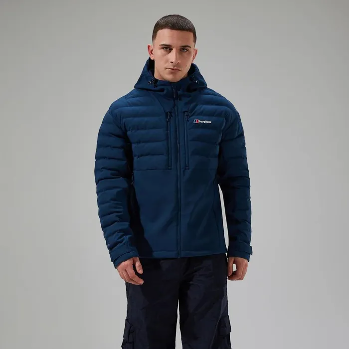 Berghaus Insulated Theran Hybrid Hooded Insulated Jacket 8211 Dark Blue 8211 Men