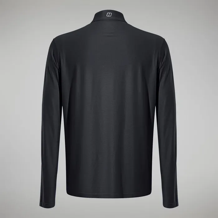 Berghaus Technical Baselayers 247 Tech Tee Long Sleeve Half Zip 8211 Black 8211 Men