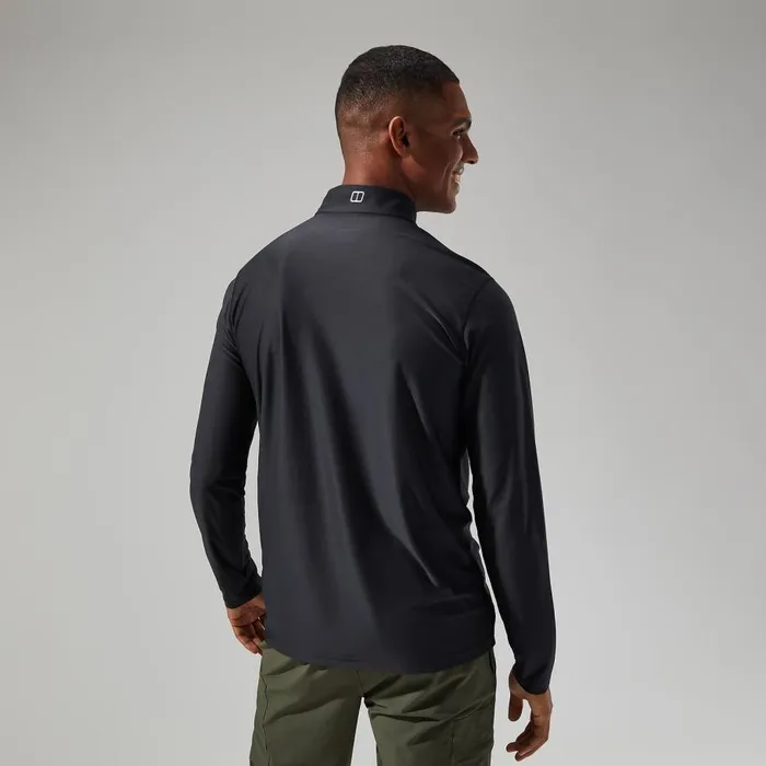 Berghaus Technical Baselayers 247 Tech Tee Long Sleeve Half Zip 8211 Black 8211 Men