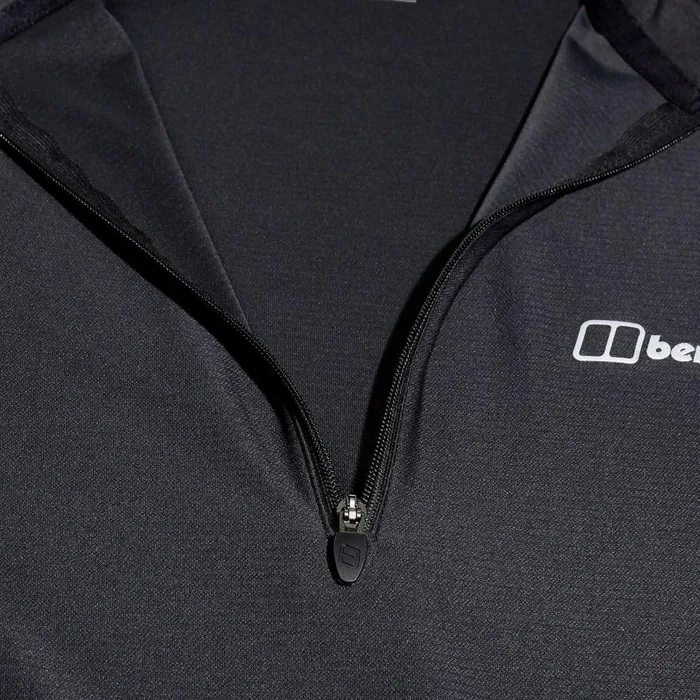 Berghaus Technical Baselayers 247 Tech Tee Long Sleeve Half Zip 8211 Black 8211 Men