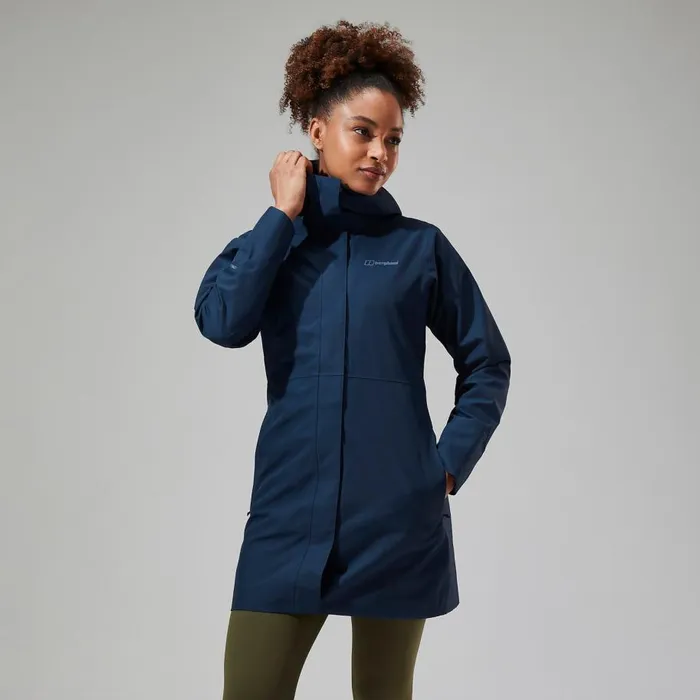 Berghaus Waterproof Omeara Long Waterproof Jacket 8211 Blue 8211 Women
