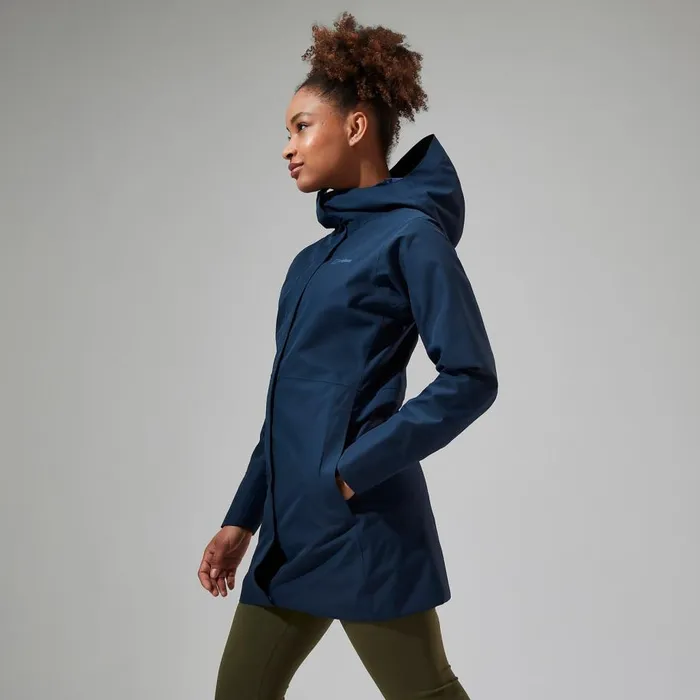 Berghaus Waterproof Omeara Long Waterproof Jacket 8211 Blue 8211 Women