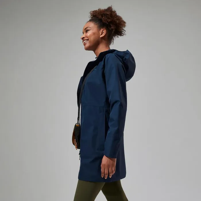 Berghaus Waterproof Omeara Long Waterproof Jacket 8211 Blue 8211 Women