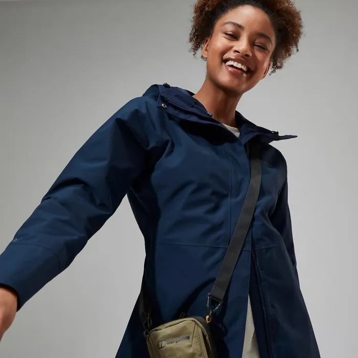 Berghaus Waterproof Omeara Long Waterproof Jacket 8211 Blue 8211 Women