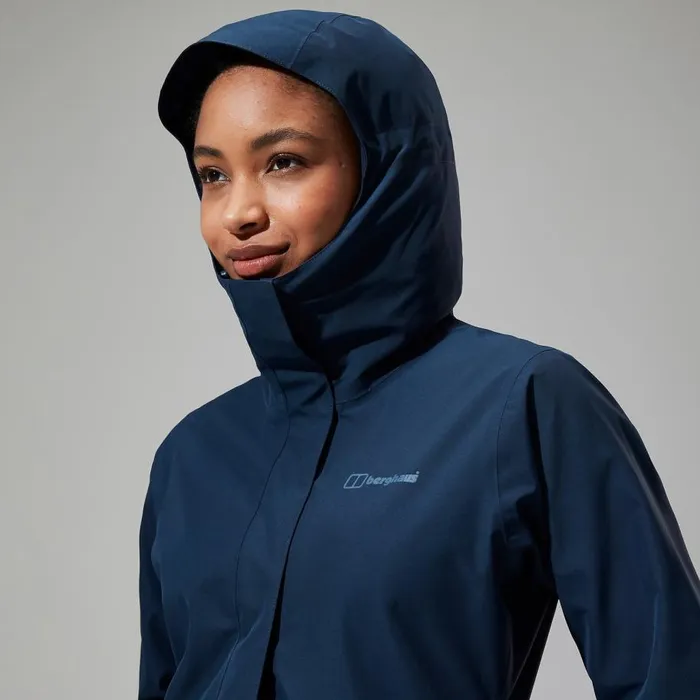Berghaus Waterproof Omeara Long Waterproof Jacket 8211 Blue 8211 Women