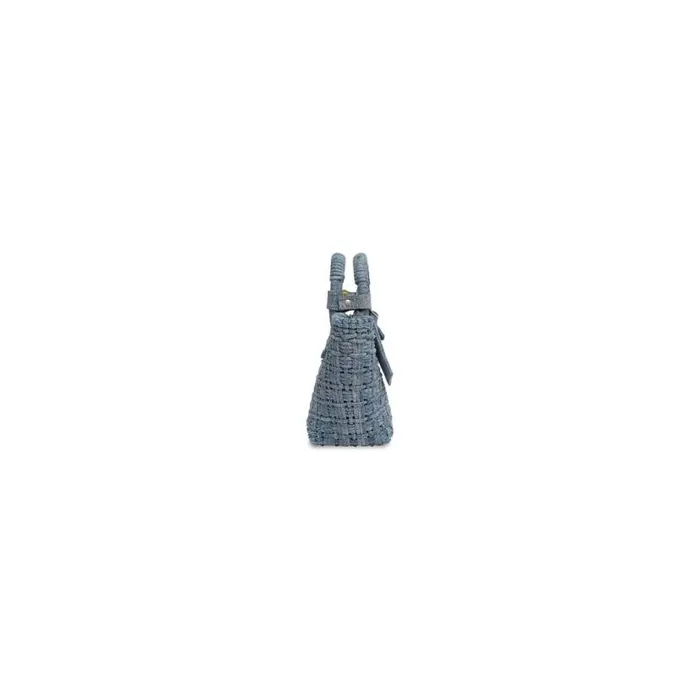 Bistro Xs Basket With Strap Denim In Blue Women Balenciaga Tote Bags