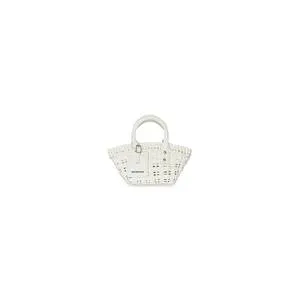 Bistro Xs Basket With Strap In White Women Balenciaga Tote Bags