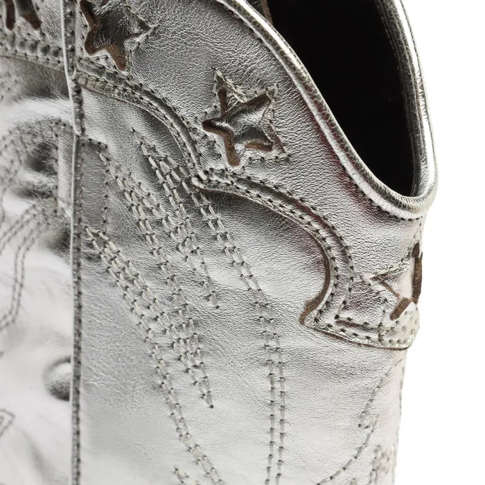 Booties Women Schutz Shoes Cicera Metallic Nappa Leather Bootie Silver Booties Women Schutz Shoes Cicera Metallic Nappa Leather Bootie Silver