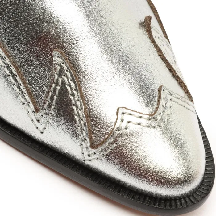 Booties Women Schutz Shoes Cicera Metallic Nappa Leather Bootie Silver Booties Women Schutz Shoes Cicera Metallic Nappa Leather Bootie Silver