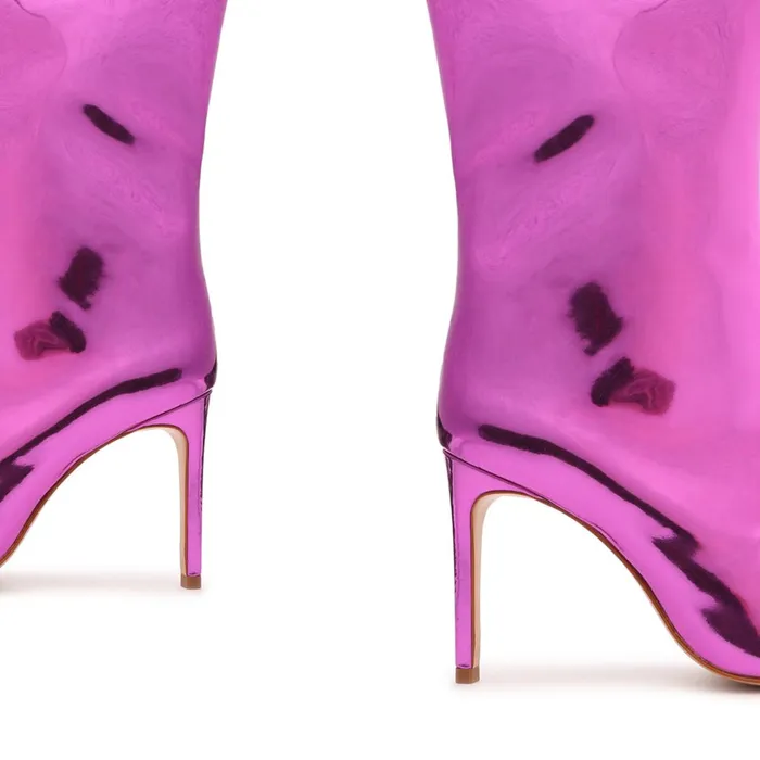 Booties Women Schutz Shoes Mary Specchio Leather Bootie Fucsia Booties Women Schutz Shoes Mary Specchio Leather Bootie Fucsia