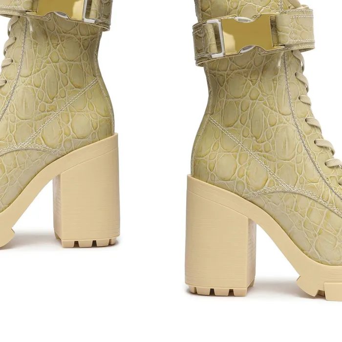 Booties Women Schutz Shoes Roslyn Buckle Leather Bootie Almond Buff Booties Women Schutz Shoes Roslyn Buckle Leather Bootie Almond Buff